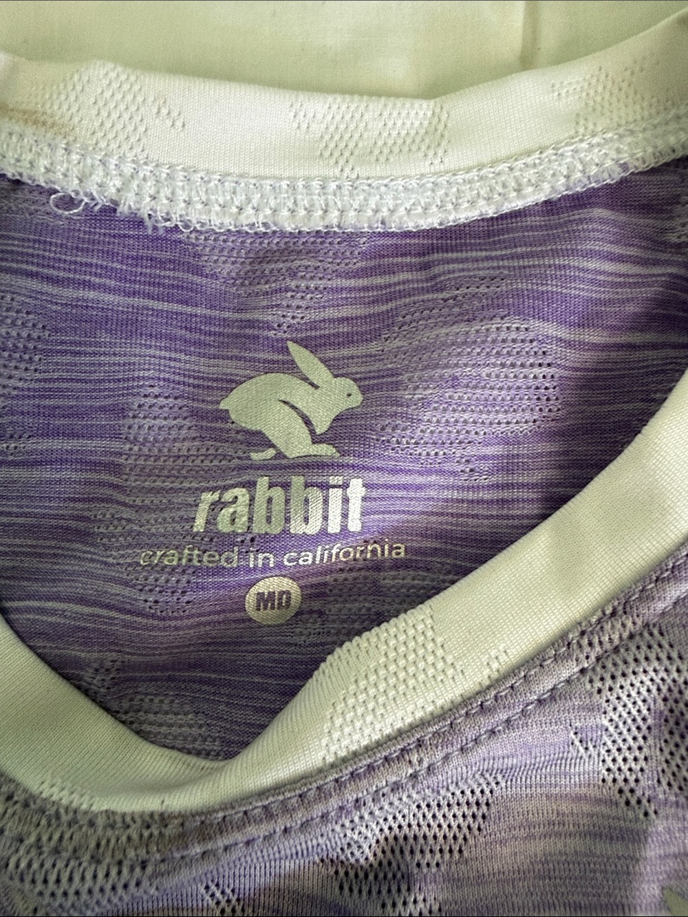 Rabbit Purple Rabbit Mesh Crop Tank Top - Picture 2 of 4